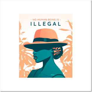 No Human Being Is Illegal Posters and Art